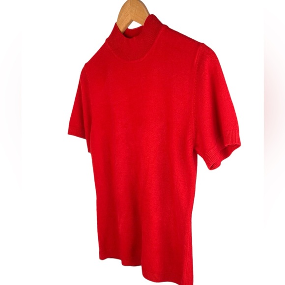 Red turtle neck sweater sizes large - Picture 2 of 5